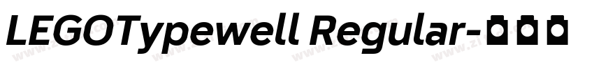 LEGOTypewell Regular字体转换 LEGOTypewell Regular字体转换